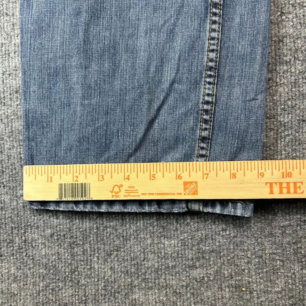 Levi's 505 Straight Fit Jeans Men's Blue Denim Cotton‎ Pockets Zip Fly - 37X31.5